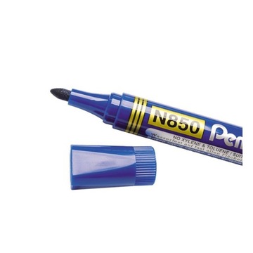 Перманентный маркер PENTEL N850, круглый наконечник, СИНИЙ