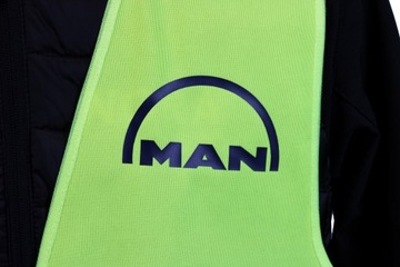 Дорожная грива предупреждающая жилет с обложкой логотипа человека