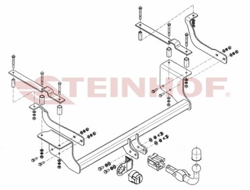 NOVÝ ODEPÍNACÍ ZAŘÍZENÍ(HÁK) TÁŽNÝ DO SUZUKI IGNIS (MH) II HATCHBACK 2003-2006