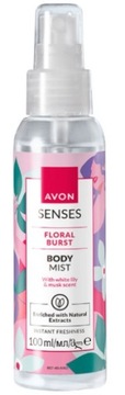 AVON MGIEŁKA odświeżająca do ciała pościeli Floral Burst biała lilia piżmo