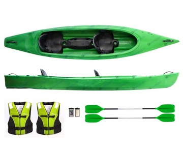 Комплект каяка RAFA + прочное весло, жилет