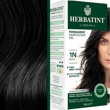 Farba bez amoniaku Herbatint 1N Czarny 150ml