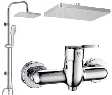 VALVEX bateria prysznicowa cubic + DESZCZOWNICA