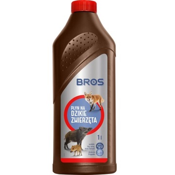Bros Płyn Odstraszający Dzikie Zwierzęta 1L Dziki Kuny Lisy Sarny Borsuki