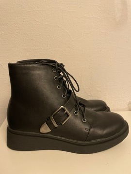 AE1124 botki damskie czarne modne r.39