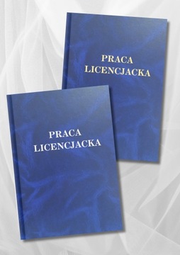 Praca Licencjacka Granat Dym Oprawa i Wydruk kolorowy do 80 stron