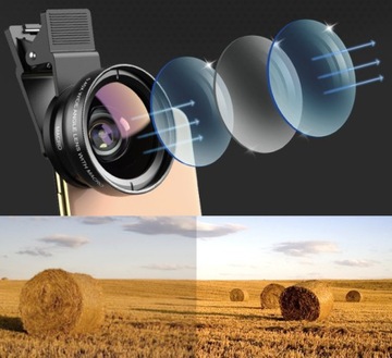 APEXEL 2IN1 MACRO ШИРОКОУГОЛЬНЫЙ ОБЪЕКТИВ ДЛЯ ТЕЛЕФОНА УНИВЕРСАЛЬНЫЙ МАКРОНАБОР