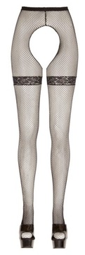 Rajstopy kabaretki z otworem Net Tights M/L