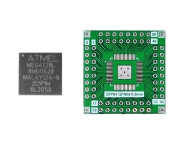 ATMEGA128L-MU z adapterem