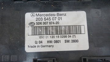 MERCEDES W203 MODUL ŘÍZENÍ SAM A2035450701