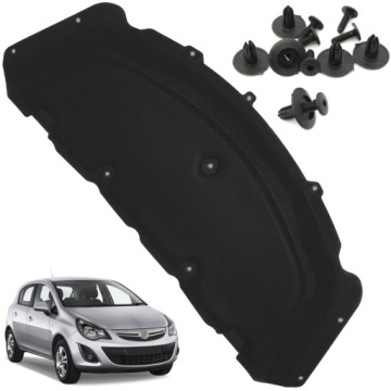 OPEL CORSA D WYCISZENIE MASKI WRAZ Z SPINKAMI IZOLACJA 06-14R + SPINKI