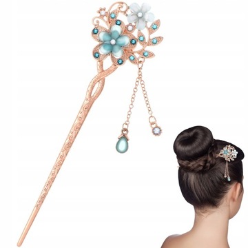Japońskie pałeczki Rhinestone spinki do włosów