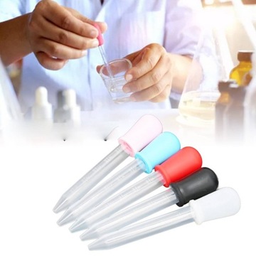 СИЛИКОНОВЫЕ ПИПЕТКИ 5МЛ С Градуировкой 5 ШТ.