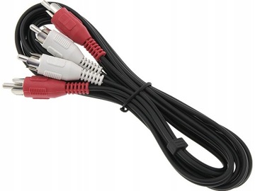 Kabel audio 2 x RCA 2,4m czincz męski