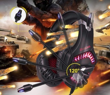 ИГРОВЫЕ НАУШНИКИ С МИКРОФОНОМ ДЛЯ ГЕЙМЕРОВ