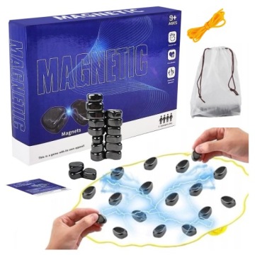 MAGNETYCZNA GRA KAMIENIE MAGNETYCZNE GRA EDUKACYJNA ZESTAW 30szt MAGNESY
