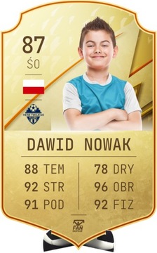 PERSONALIZOWANY PLAKAT FIFA FUT PREZENT A2