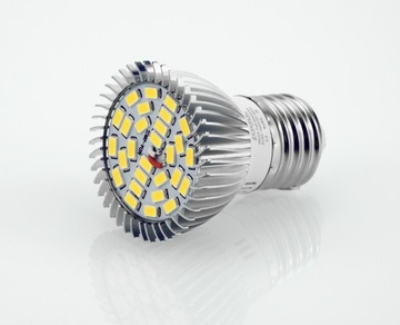 ŻARÓWKA LED GROW LIGHT DO UPRAWY ROŚLIN 28W BIAŁA