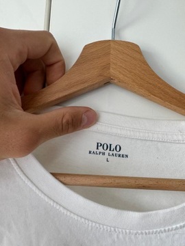 POLO RALPH LAUREN KOSZULKA LONGSLEEVE BIAŁA L