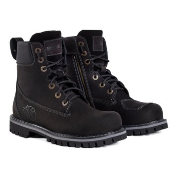 Buty BROGER ALASKA II VINTAGE BLACK czarny GRATISY