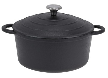 Garnek ŻELIWNY 4 L Kociołek Ciężki BRYTFANNA 24cm