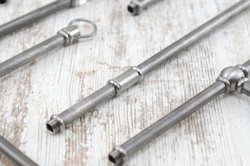 metalowa rurka M10x1 lampa pająk DIY nypel M10x1 rurka 18cm do lampy loft