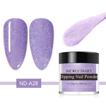 NICOLE DIARY - Manicure tytanowy - PROSZEK / PUDER TYTANOWY - A28