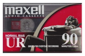 NOWA KASETA MAGNETOFONOWA AUDIO CASSETTE maxell NORMAL BIAS UR 90min