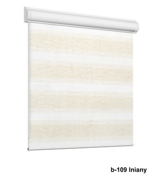 рулонная штора в кассете с дневной и ночной линией, размер 80