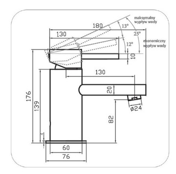 DIAMOND ELBA Смеситель для умывальника
