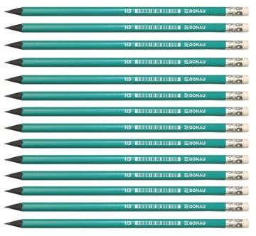 Ołówek z gumką HB ELASTYCZNY Ołówki DONAU 12szt