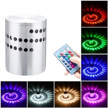 Lampa ścienna kreatywna spirala Kinkiet LED