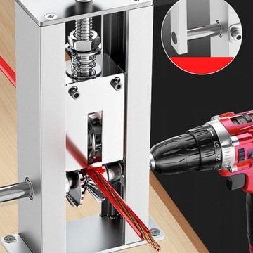 KOROWARKA MASZYNA DO PRZEWODÓW KABLI 1-25mm NA WIERTARKĘ ŚCIĄGACZ IZOLACJI