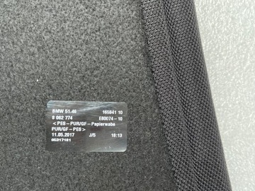 BMW F36 POLIČKA KUFRU KOMPLET 8062773 8062774