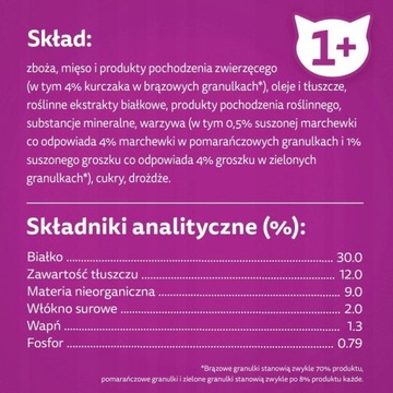 Корм WHISKAS ДЛЯ ВЗРОСЛЫХ КОШЕК КУРИЦА ОВОЩИ 14 КГ