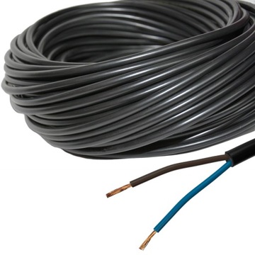 Przewód Kabel H03VV-F OMY 2x1 25m