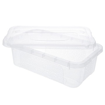 Пластиковый ящик, прозрачный контейнер, 4,5л, закрытый органайзер.