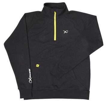 Bluza Matrix Minimal Black/Marl 1/4 Sweater - XXL