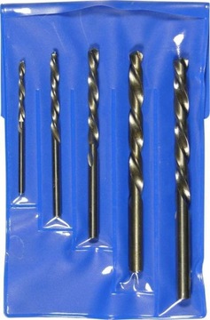 WIERTŁA LEWOSKRĘTNE WYKRĘTAKI 5 SZT. 3-7MM CONDOR