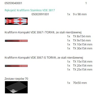 ОТВЕРТКИ KRAFTFORM COMPACT VDE STAINLESS 8 CZ WERA