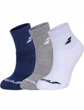 Skarpety tenisowe Babolat Quarter 3 PAIRS PACK 39/42