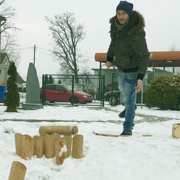 Большой финский боулинг с сумкой и броском - лучшая подвижная игра - Хафт!