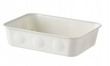 IKEA NOJIG Organizer plastik biały 15x20x5 cm