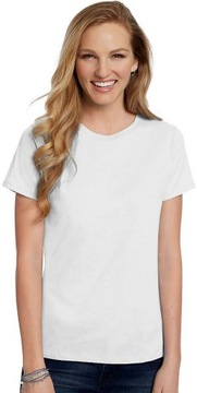 KOSZULKA DAMSKA DAMSKA FRUIT OF THE LOOM T-shirt White S