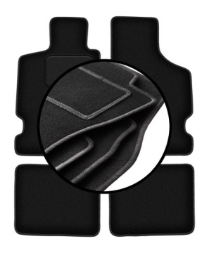 Velurové koberce komplet pro: Citroen Saxo hatchback (1996-2003)