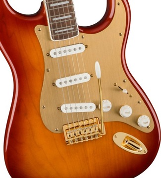 SQUIER 40-ЛЕТИЕ STRATOCASTER GOLD LF SSB