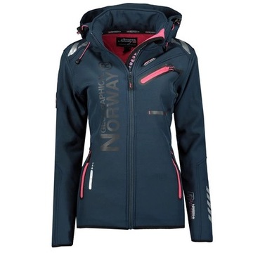 Kurtka damska softshell Geo Norway ocieplana wiatrówka wiosenna przejściowa