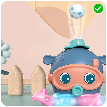 ИГРУШКА ОСЬМИНОГ ДЛЯ ДЕТЕЙ ИНТЕРАКТИВНАЯ ЭЛЕКТРОННАЯ СИНЯЯ