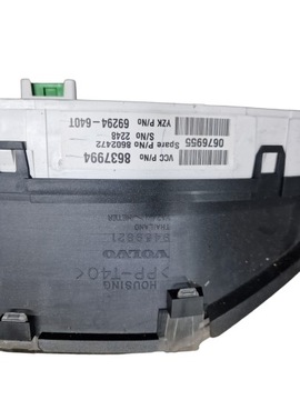 BUDÍKY PŘÍSTROJOVÁ DESKA 8637994 GB VOLVO S80 I 98-06R