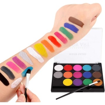 НАБОР КРАСОК ДЛЯ ПОКРАСКИ ЛИЦА, ТЕЛА, ЛИЦА, 15 ШТ.